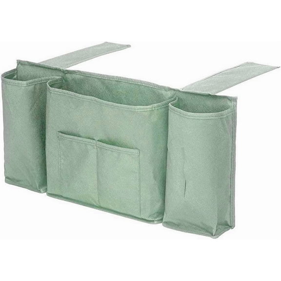 5-Pocket Bedside and Couch Organizer for Phone, Remote, Tablet, and Magazines – Waterproof Oxford Fabric by Dependable Industries