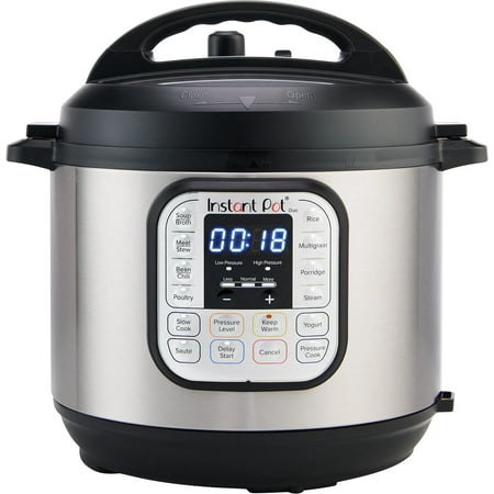 Instant Pot Duo 6 Qt Electric Pressure Cooker 7-in-1 with Easy-Release Steam Switch, Slow Cooker, Rice Cooker, Steamer and More