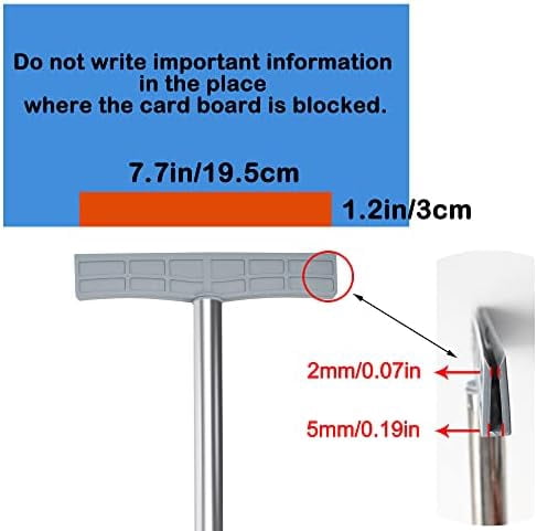 2pcs Handheld Sign Holder Stainless Steel Billboard Airport Pick-Up Sign Sports Meetings Exhibition Welcome Sign Leader Tour Guide Sign High Placards Parade Signboard, No Signboard