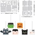 thumbnail image 2 of Halloween Cutting Dies Set Spider Zombie Bat Pumpkin Pattern Embossing Dies for Lollipop Holder Halloween Hcrapbook Decoration, 2 of 9