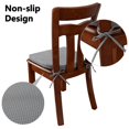 thumbnail image 6 of BH-JJSMGS Chair Cushions for Dining Chairs, 1.5 Inch Thick Memory Foam Kitchen Chair Pads, 16.5" × 16.2" Large Non-Slip Seat Cushion with Ties and Removable Cover, 6 of 8