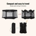 thumbnail image 3 of Dream On Me Onyx Baby Play Yard Set with Canopy, Black, 3 of 9