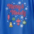 thumbnail image 3 of Graphic Apparel Christmas Youth Merry Moody Ornaments And Snowflakes T-Shirt - Royal - Large, 3 of 4