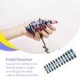 thumbnail image 4 of Vogacara Uñas postizas con purpurina para mujer, prensa de belleza, herramientas de manicura desmontables, producto DIY, parche de cobertura completa Arte de uñas Cielo azul Vogacara CE012362-11B, 4 of 6