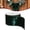 Blackish Green, variant on Clearance Christmas Velvet Wired Ribbon Roll, 2.48 Inch x 10 Yards Green Edge Craft Ribbon for Wreath Tree Wrapping Holiday DIY Bows