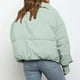 thumbnail image 5 of Abrigos de invierno para mujer, cárdigan de cuello alto sólido a la moda, chaqueta de plumón, abrigo acolchado Odeerbi ODB-3, 5 of 9