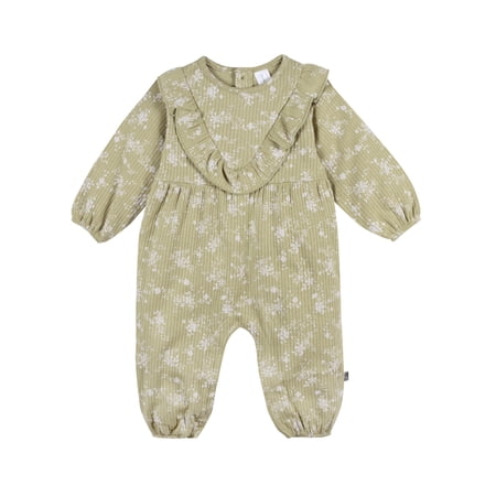 Modern Moments by Gerber Baby Girl Ruffle Romper, Sizes 0/3 Months - 24 Months