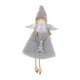 thumbnail image 2 of Adorno para árbol de Navidad con forma de ángel y sombrero puntiagudo, regalo de Navidad para niños Gris, 2 of 9