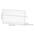thumbnail image 2 of UPOUART 50Pcs Sign Ticket Holder Transparent PVC Label Management Shopping Mall, 2 of 8