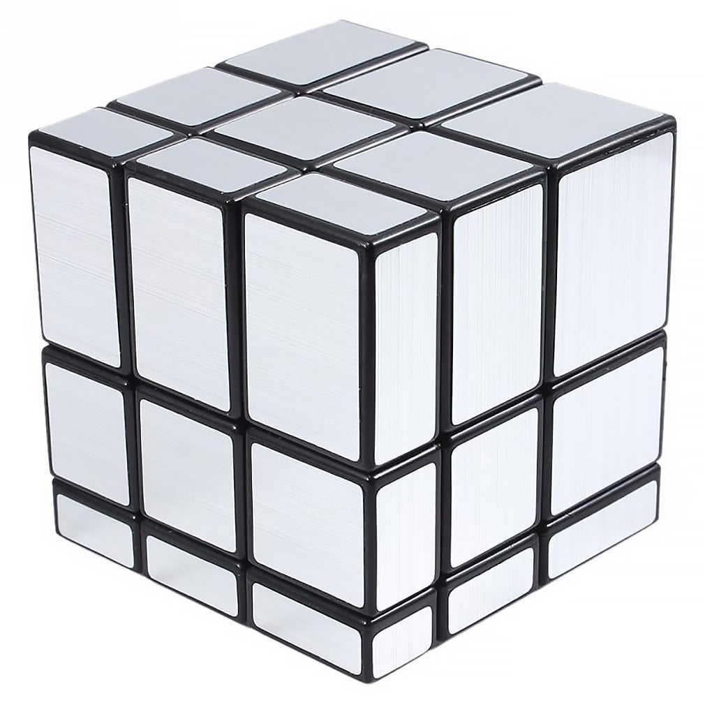 3x3x3 Puzzle Magic Mirror Cube SilverSolve it when each side matches By