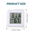 thumbnail image 3 of High-Accuracy Reptile Tank Thermometer And Hygrometer Suitable For Reptiles And Amphibians (White-2 Pcs), 3 of 4
