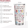 thumbnail image 6 of Best Friend Floral 20oz Stainless Steel Tumbler - Gifts for Best Friends Women - Christmas Gifts for Friends Female, Best Friend Birthday Gifts for Women, 6 of 6