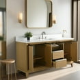 thumbnail image 2 of Vanity Art 60" Single Freestanding Bathroom Vanity with Sink and Engineered Marble Top, 2 of 12