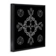 thumbnail image 2 of Stupell Industries Eclectic Circular Symmetry Elementals Black Floating Frame Canvas Art, 18 x 18, by El Perkin, 2 of 8