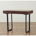 thumbnail image 2 of Mod-Arte Glide Modern Hard Wood and Iron Office Desk with Storage in Walnut, 2 of 3