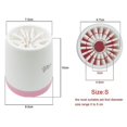 thumbnail image 3 of Taza de lavado de pies para mascotas, taza limpiadora de patas de perro, cepillo de lavado portátil de silicona para cachorros, taza limpiadora de pies, rosa S, 3 of 4