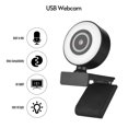 thumbnail image 2 of Andoer 1080P High-Definition Webcam USB Plug and Play with Built-in Microphone Fill Light for Laptop Desktop Computer Video Conference Video Chatting Live Streaming Online Teaching, 2 of 9