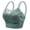Green, variant on Women Bra Wide Shoulder Strap Hollow Out Floral Pattern Lace Seamless Bandeau Anti-exposure Maximum Comfort Shockproof Push-up Anti-snagging Wireless Yoga Daily Bra