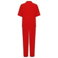 thumbnail image 4 of Xnihocha Costume de Choeur Chinois pour Garçons Tenue Traditionnelle d'Uniforme de Kung Fu Ensemble d'Arts Martiaux pour Performance Rouge-A 140, 4 of 6