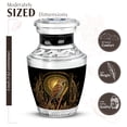 thumbnail image 2 of JAGASY Sparrow Mini Urn for Mom & Dad, Small Keepsake Urn for Human Ashes Adult Male, Tiny Memorial Funeral Urns for Female Ashes, Little Black Urns for Burial, 3 Inch, 2 of 7
