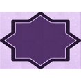 thumbnail image 1 of Ahgly Tapis Rectangulaire Lavable en Machine Intérieur Transitionnel Iris Violet, 8 Pieds x 12 Pieds, 1 of 7