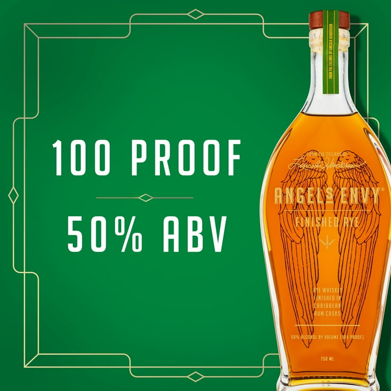 Angel's Envy Finished Rye Whiskey, 750 mL Bottle, ABV 50