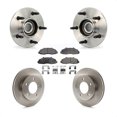 thumbnail image 1 of Transit Auto Front Hub Bearing Assembly Disc Brake Rotors and Semi-Metallic Pads Kit for Car Ford F-150 4WD with 2-Wheel ABS KBB-105292, 1 of 11