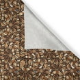 thumbnail image 4 of Ambesonne East Window Valance, Floral Spirals, 54" X 12", Brown Pale Brown Beige, 4 of 5