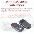 thumbnail image 3 of Key Fob Remote Replacement Fits for Honda Accord 1998 1999 2000 2001 2002/Acura TL 1999-2003 KOBUTAH2T Keyless Entry Remote Control 72147-S84-A03 72147-S0K-A02(Pack of 2), 3 of 7