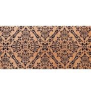 Briarwood Lane Black Damask Extra Large Coir Doormat 24 x 60