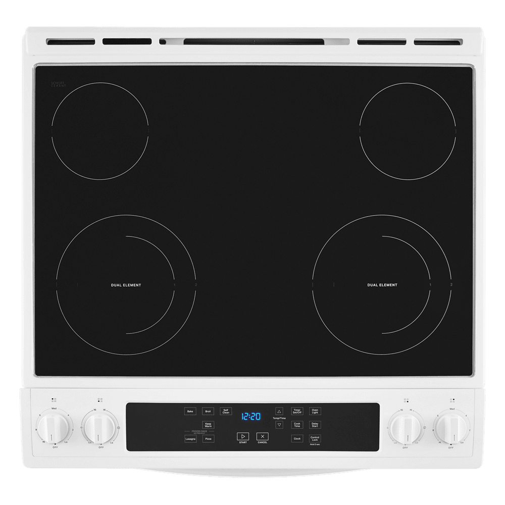 Whirlpool 4.8 Cu. Ft. Whirlpool(R) Electric Range with Frozen Bake(TM) Technology - WEE515S0LW