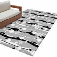 thumbnail image 6 of Grey Black Christmas Area Rug 3x5 Washable Rug Non Slip Xmas Snowman Snowflake Large Area Rug Indoor Floor Carpet for Entryway Bedroom Kitchen Living Room Home Office Dining Room Nursery, 6 of 8