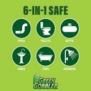 Green Gobbler Liquid Drain Clog Dissolver For Hair, Personal Care Wipes, Soap - Septic-Safe, Biodegradable - 31 oz
