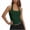 Green, variant on Women Sexy Square Neck Halter Tee Tight Backless Crop Top Y2K Sleeveless Tank Shirts Slim Fit Streetwear
