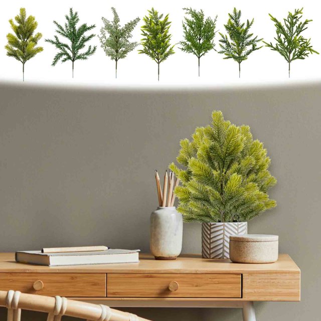 Fiudx Liquidación De Ofertas Flash Ramas Navideñas De Norfolk, Ramas Navideñas Artificiales Norfolk De 12 Pulgadas, Manualidades Diy, Ramas De Imitación Para Navidad, Decoración Del Hogar Para Interi