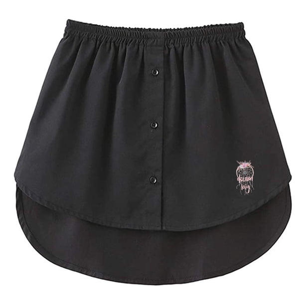 Falda casual delgada con estampado de moda para mujer Nueva cintura alta Eextender Mini Pompotops qwe12812