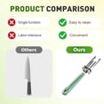 thumbnail image 5 of WUXIAB 9" Blue Quick & Effortless Core Remover With Peeling Function,Multi-Purpose Apple Corer,Stainless Steel Core Tool,Kitchen Storage Hook Accessory,Adjustable Fruit Corer,Core Remover With Hook, 5 of 9