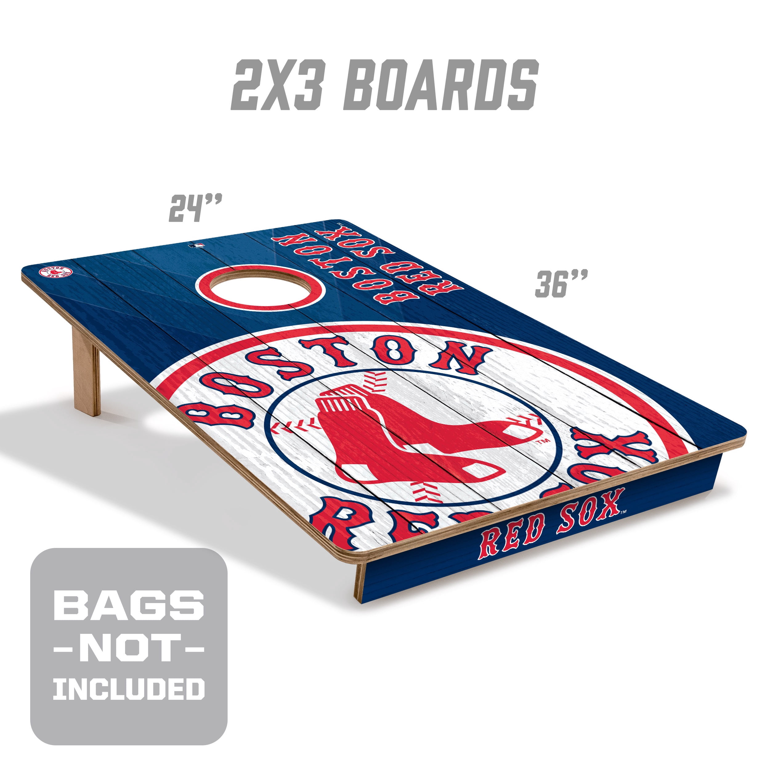 YouTheFan MLB Boston Red Sox 2' x 3' Cornhole Game No Bags