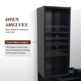 thumbnail image 2 of Barberpub Wall Mount Barber Station with Mirror, Shampoo Bowl, Beauty Spa Salon Equipment 3140, 2 of 9