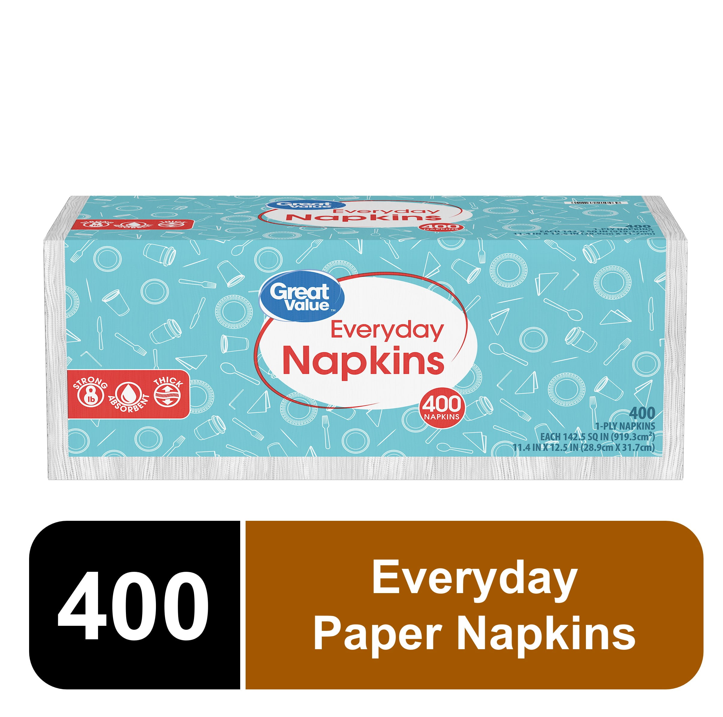 Napkins 20 Cheap Paper Napkins 3 ply Dark Blue 40 x 40 cm