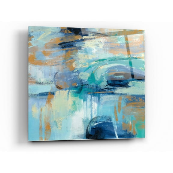 Epic Art 'Sapphire Ring' by Silvia Vassileva, Acrylic Glass Wall Art, 36"x36"