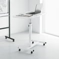 thumbnail image 3 of Support Mobile pour Ordinateur Portable, Table au-Dessus du Lit, Chariot de Bureau Roulant, Support Mobile Réglable pour Ordinateur Portable, Table de Bureau au-Dessus du Lit Rotative à 360 Degrés, Podium Mobile pour la Maison, le Bureau, l'École, 3 of 8