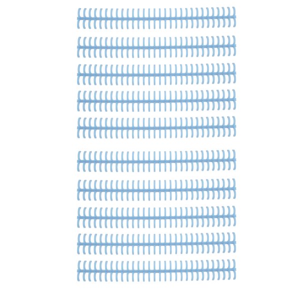 Binding Spines, Good Gloss Aging Resistant 30 Holes Binding Coils For Office For Student Light Blue