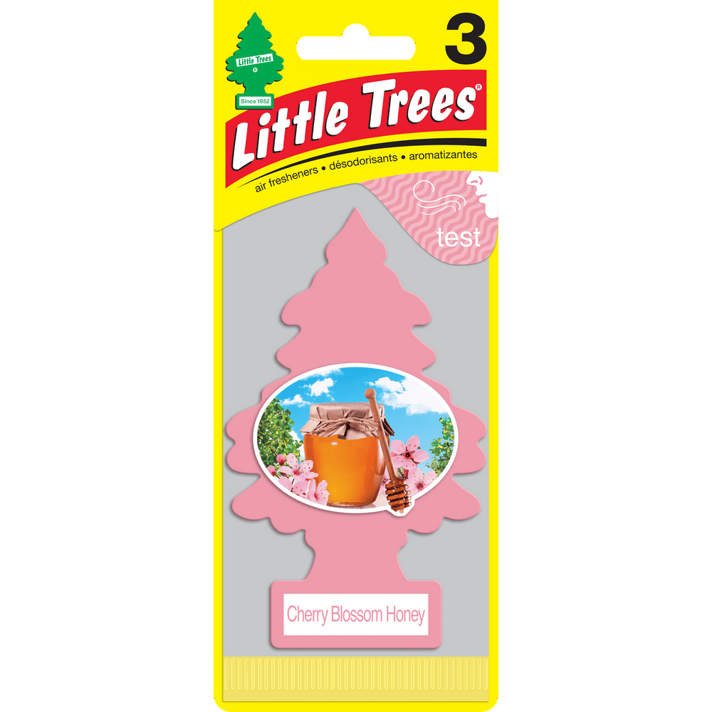 Little Trees Air Freshener Cherry Blossom Honey Fragrance 3Pack