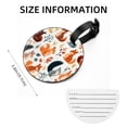 thumbnail image 5 of Squirrel 2pcs PU Leather Round Bag Tags Suitcase Handbag Tags with Privacy Cover and Name ID Tag for Travel Luggage, Handbags, Backpacks, School Bags, 5 of 6