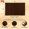 thumbnail image 2 of Brown Bathroom Rugs-Extra-Soft Plush Bath Mat Shower Bathroom Rug,1'' Chenille Microfiber Material, 15 x 23'' Super Absorbent Shaggy Bath Rug. Machine Wash & Dry., 2 of 8