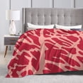 thumbnail image 6 of ZNDUO Vector Meat Texture Pattern Throw Blanket, Lightweight Cozy Soft Throw Blanket for Couch, 50"x40" Throw Blankets for Bed, 6 of 8