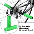 thumbnail image 2 of Unique Bargains 1Pair Aluminum Alloy BMX MTB Bike Bicycle Rear Foot Pegs Footrests Fit 3/8 Inch Axles Green, 2 of 7