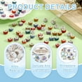thumbnail image 3 of 50Pack European Large Hole Beads, Rhinestone Craft Beads, White AB, 3 of 6