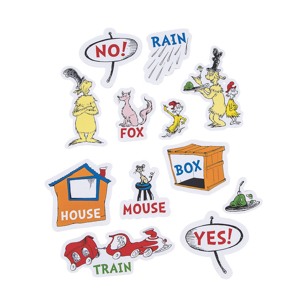 Green Eggs And Ham Felt Storyboard Set Educational 12 Pieces